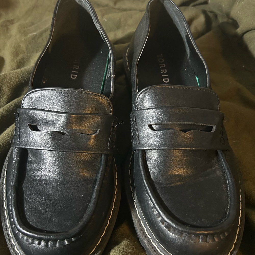 Torrid Black Polyurethane Shoes